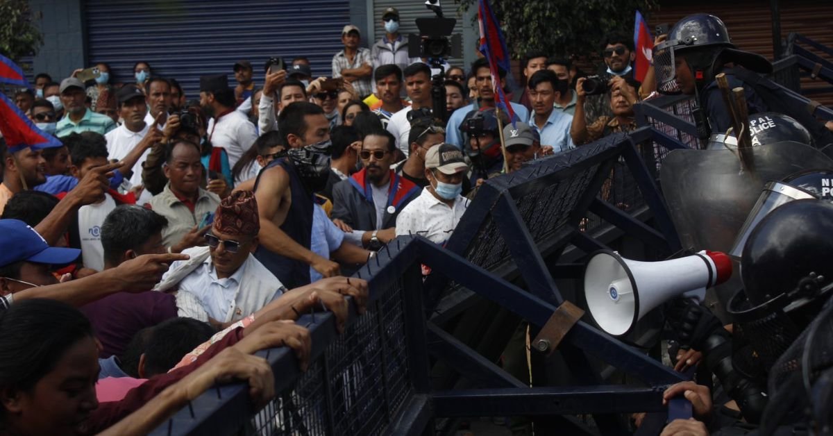 Clashes between police and protestors in mass civil protest