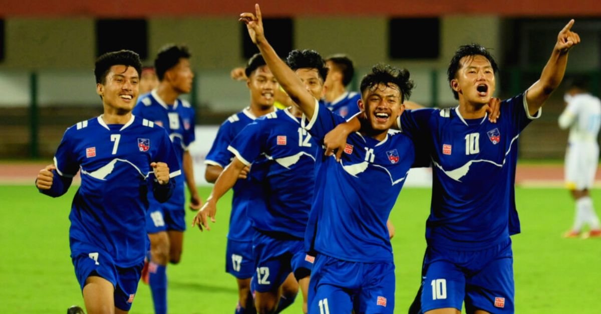 SAFF U 20 Championship Nepal beat Bangladesh 2 1 to win the group 2