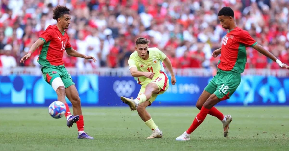 Spain and France for the men's soccer gold medal
