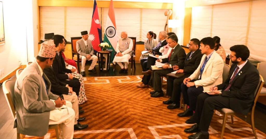 A high level meeting between Prime Minister KP Sharma Oli and Indian Prime Minister Narendra Modi was held in the US