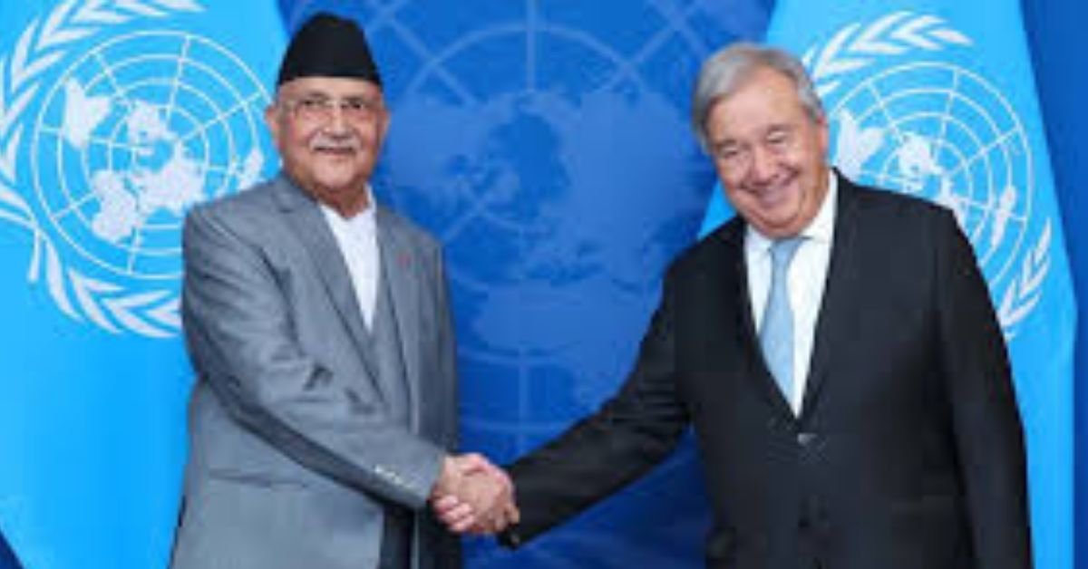 Formal meeting between Prime Minister KP Sharma Oli and Secretary General Antonio Guterres