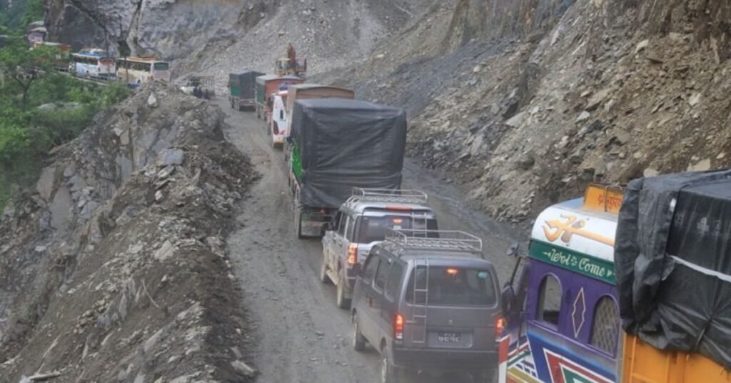 One way traffic on Kathmandu Muglin road section after landslide