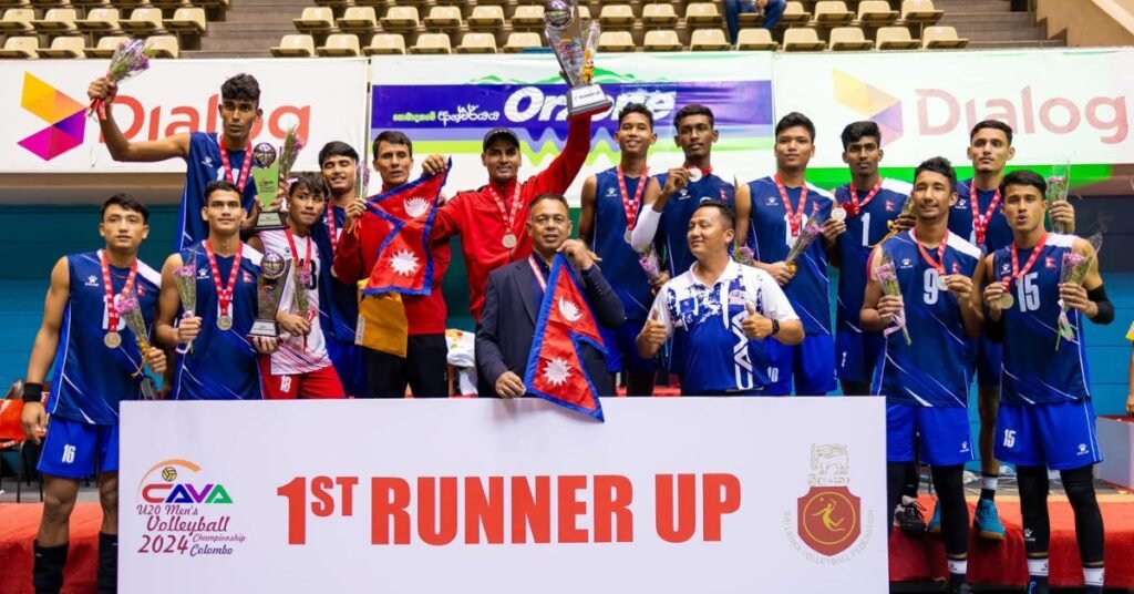 Nepal lost to Uzbekistan in the final of Kava U 20 Mens Volleyball Championship