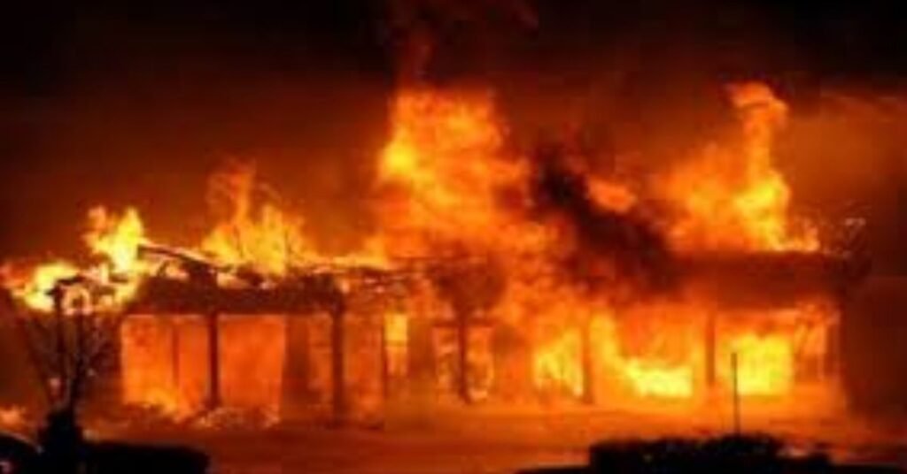 Fire in Lalitpur Pharmacy Zumba dance center and shops destroyed