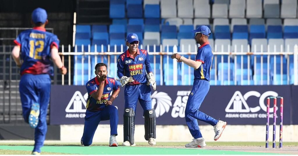 Nepal defeated Afghanistan in U 19 Asia Cup Cricket