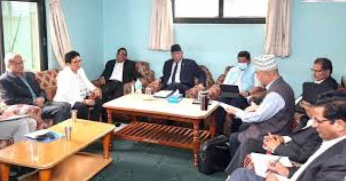 Official meeting of CPN Maoist Center sitting in Khumaltar