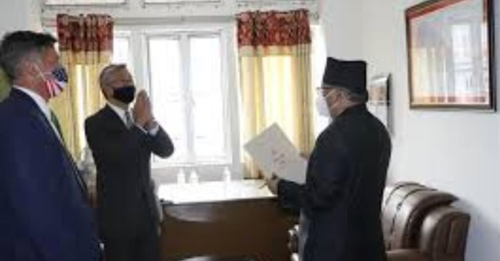 US Assistant Foreign Minister Lu and Prachanda met discussed bilateral relations and cooperation