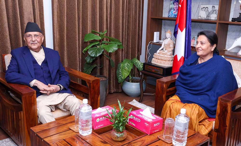 kp oli with bidhya bhandari7903535816691334046